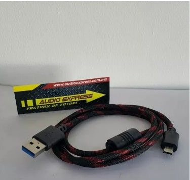 CABLE USB A MICRO USB F FILTRO NEGRO/ROJO 699934