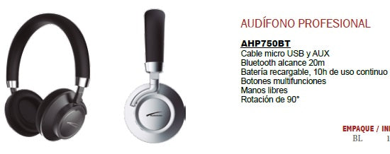 AUDIFONOS AUDIOBAHN DJ AHP750