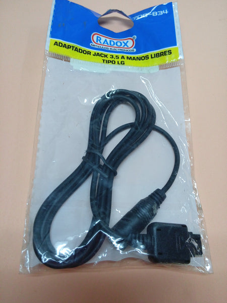 ADAPTADOR JACK 3.5 MANOS LIBRES TIPO LG 1