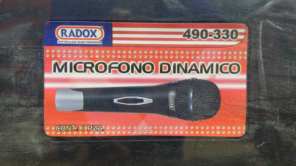 MICROFONO DINAMICO APARIENCIA METALICA UNID. 490330