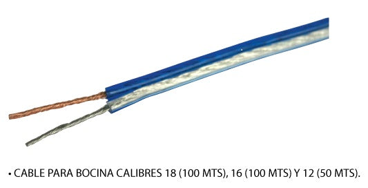 CABLE PARA BOCINA LINEA HIFI CALIBRE 18 MODELO HF18.800FT - 240 MTS