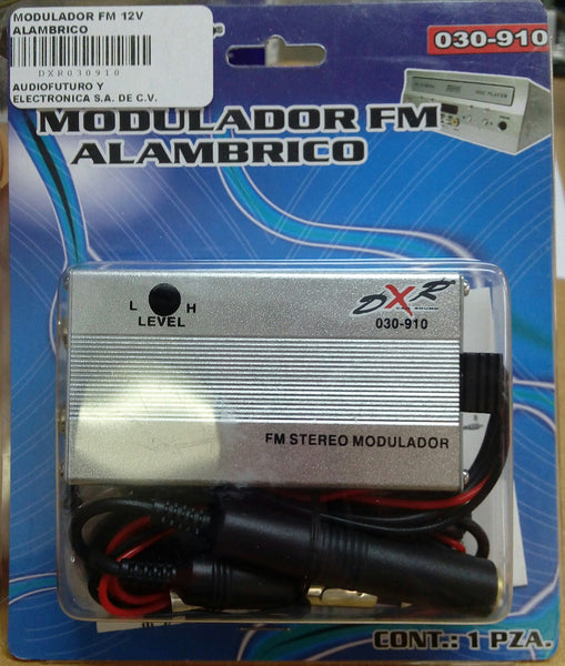 MODULADOR FM 12V ALAMBRICO