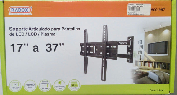 SOPORTE ARTICULA PANTALLA LED -LCD 17 A 37 PULGADAS