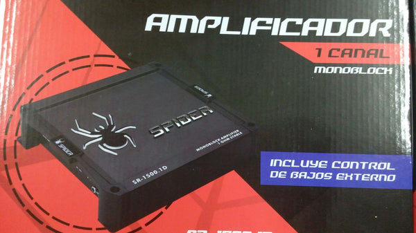AMPLIFICADOR SPIDER SR 1500.1D  1 CANAL 750  WATTS X 1  A/B