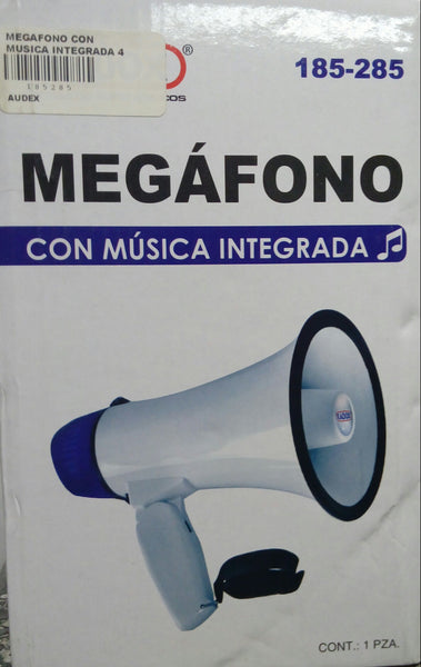 MEGAFONO CON MUSICA INTEGRADA 4 3/4 10 W AMARILLO