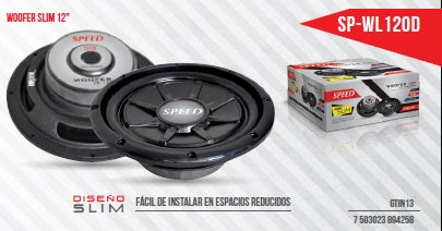 WOOFER PLANO HF DOBLE BOBINA 12 PULGADAS SPWL120D