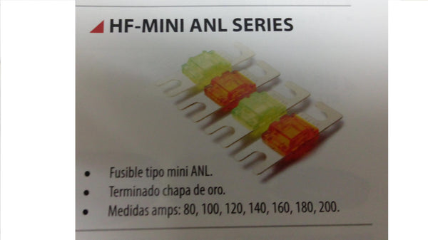 PAQUETE DE FUSIBLES MINI ANL HF  200  AMPERES