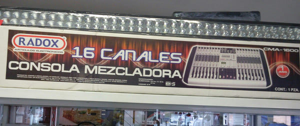 CONSOLA MEZCLADORA AUDIO 16 CANALES CMA1600