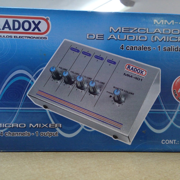 MEZCLADORA AUDIO *MICRO 4C 1 SAL. MM401