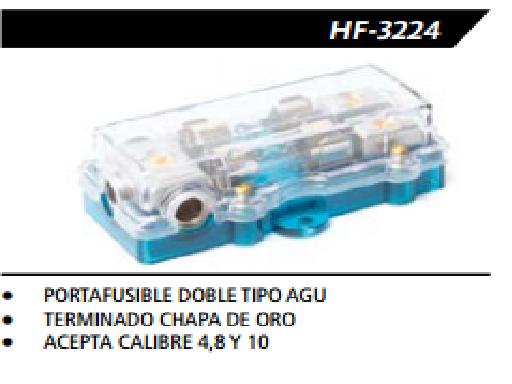 PORTAFUSIBLE DOBLE HF3224  HIFI